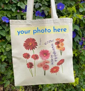 12 Pack Custom Printed Reusable Canvas Tote Bags, Customized Totes