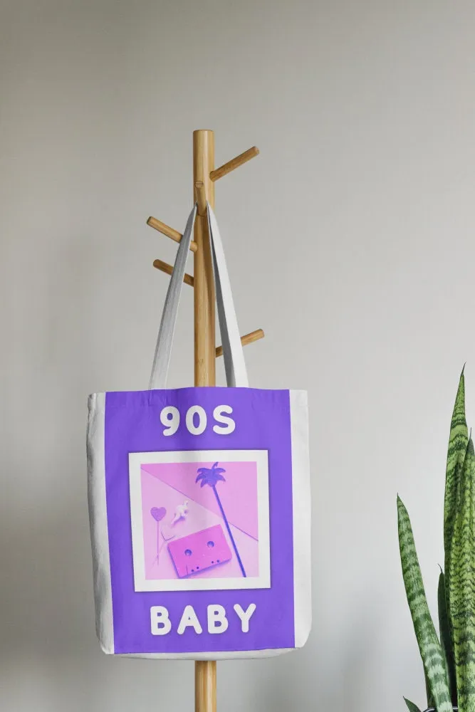 90'S Baby PRINTABLE WALL ART, Tropical Posters, 90S Street Style, 90S Poster, 90S Theme, 90S Room Décor, Retro Purple Poster, 90S Party Decor
