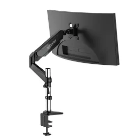 Adjustable Monitor Stand with Pneumatic Arm - Ergonomic 32 inch Monitor Mount