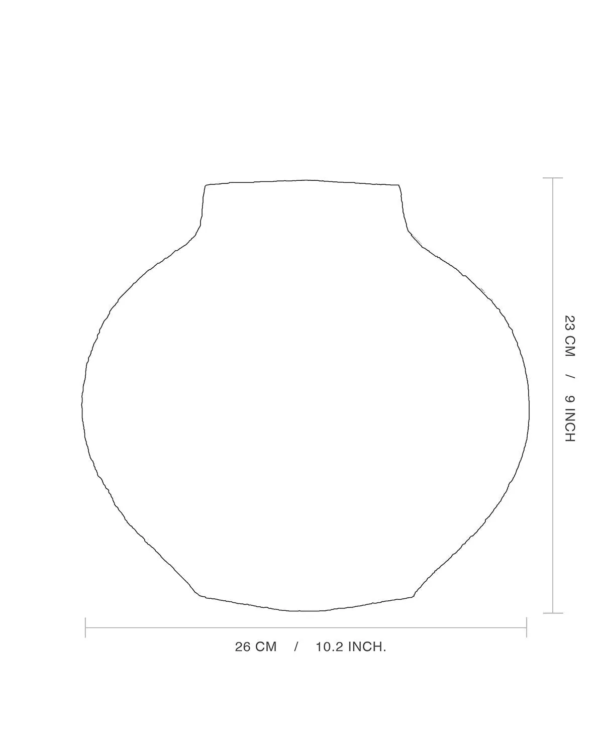 Ceramic Vase ‘Lune Circles' Black