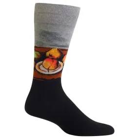 Cezanne's Still Life Plate and Fruit Socks (Men's)