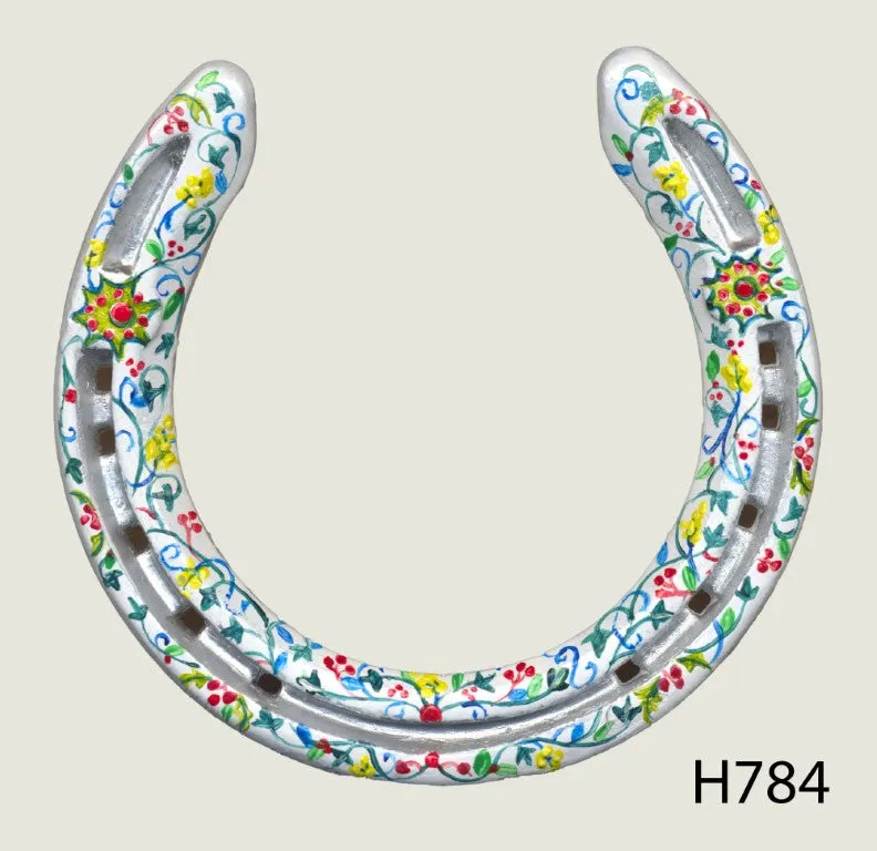 Christmas Hand Painted Horseshoes - By Gillian Kingslake