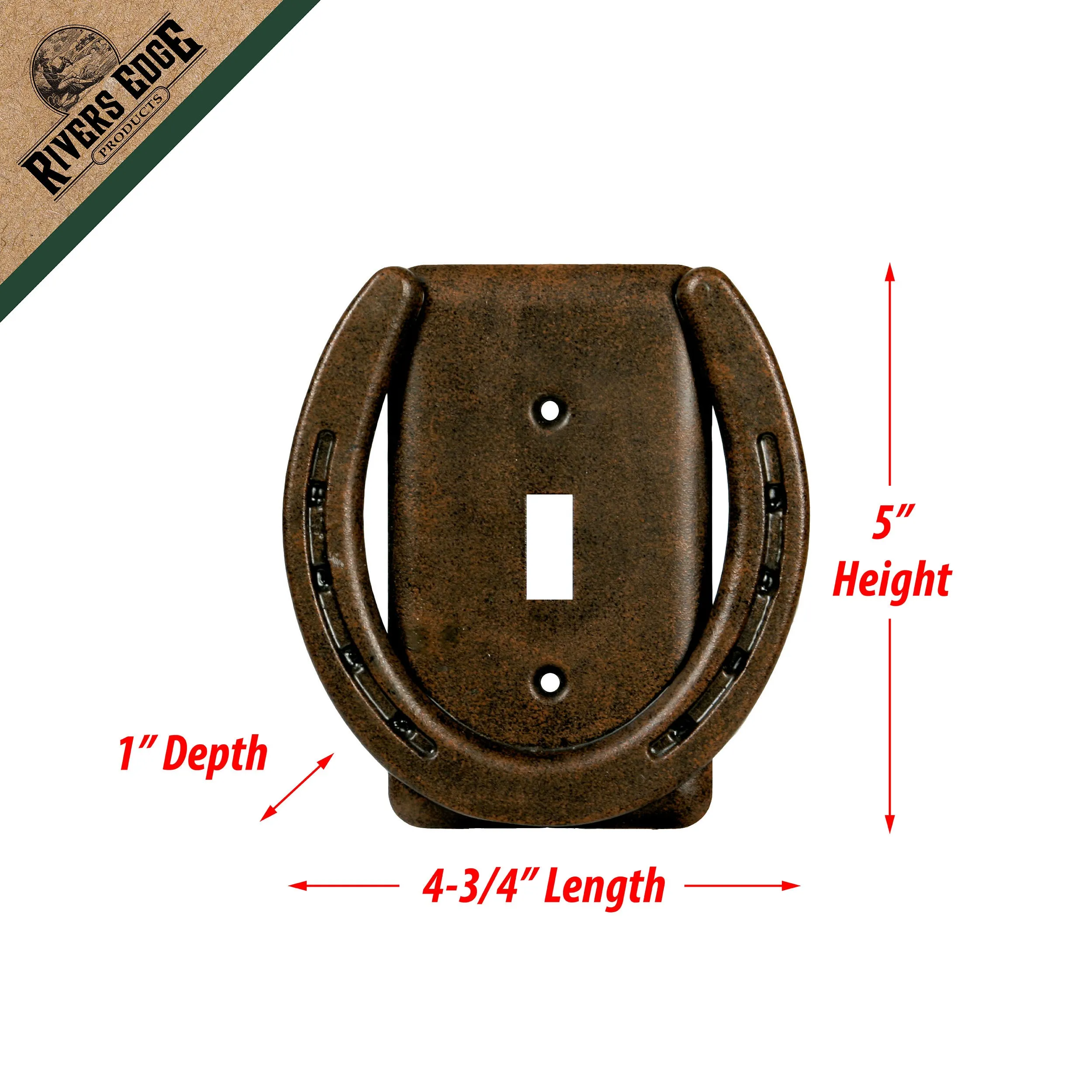 Electrical Cover Single Plate Switch-Horse Shoe