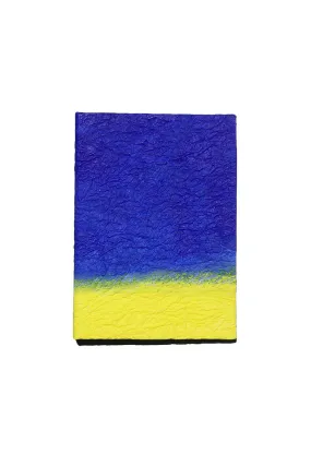 GugimFolio Notebook made from Hanji (Korean Paper) - Blue/Lemon