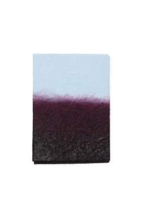 GugimFolio Notebook made from Hanji (Korean Paper) - Burgundy/Sky