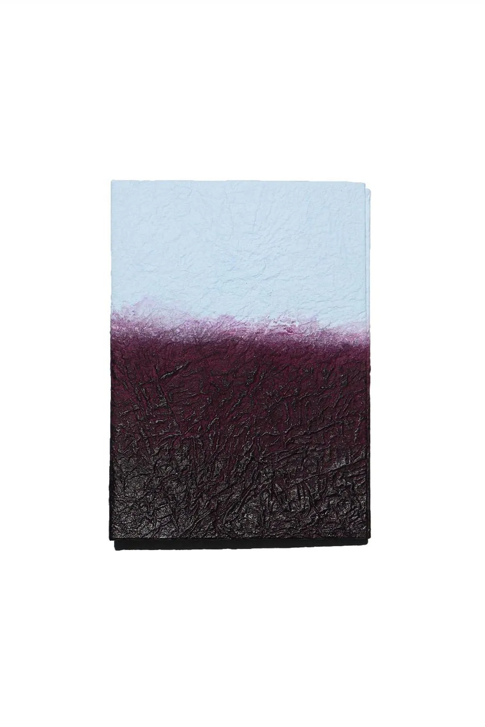 GugimFolio Notebook made from Hanji (Korean Paper) - Burgundy/Sky