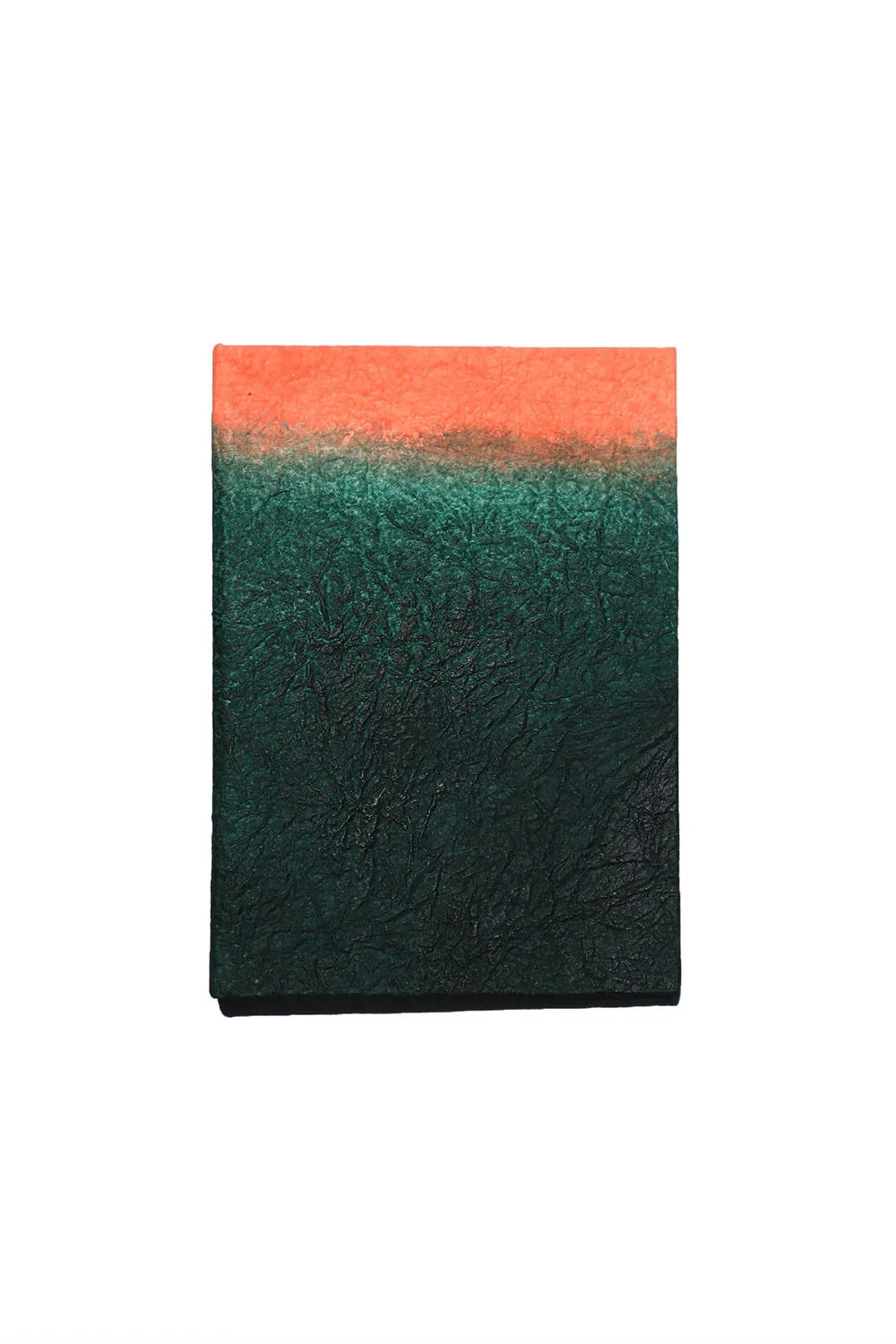 GugimFolio Notebook made from Hanji (Korean Paper) - Green/Orange