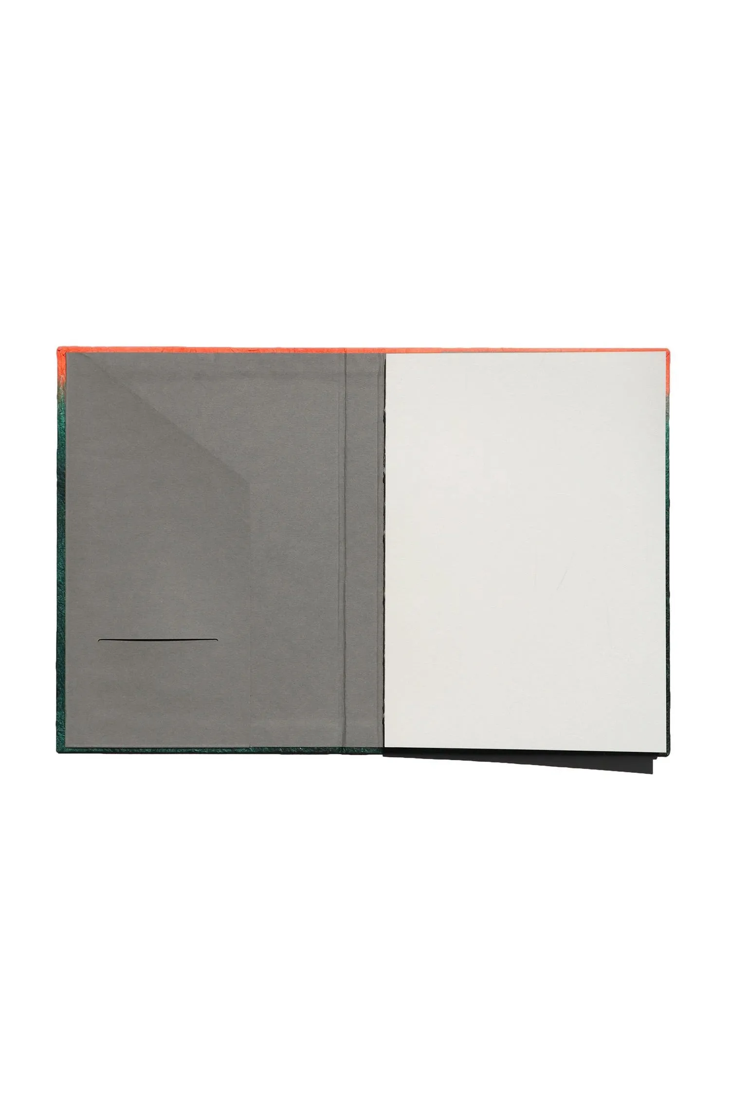 GugimFolio Notebook made from Hanji (Korean Paper) - Green/Orange