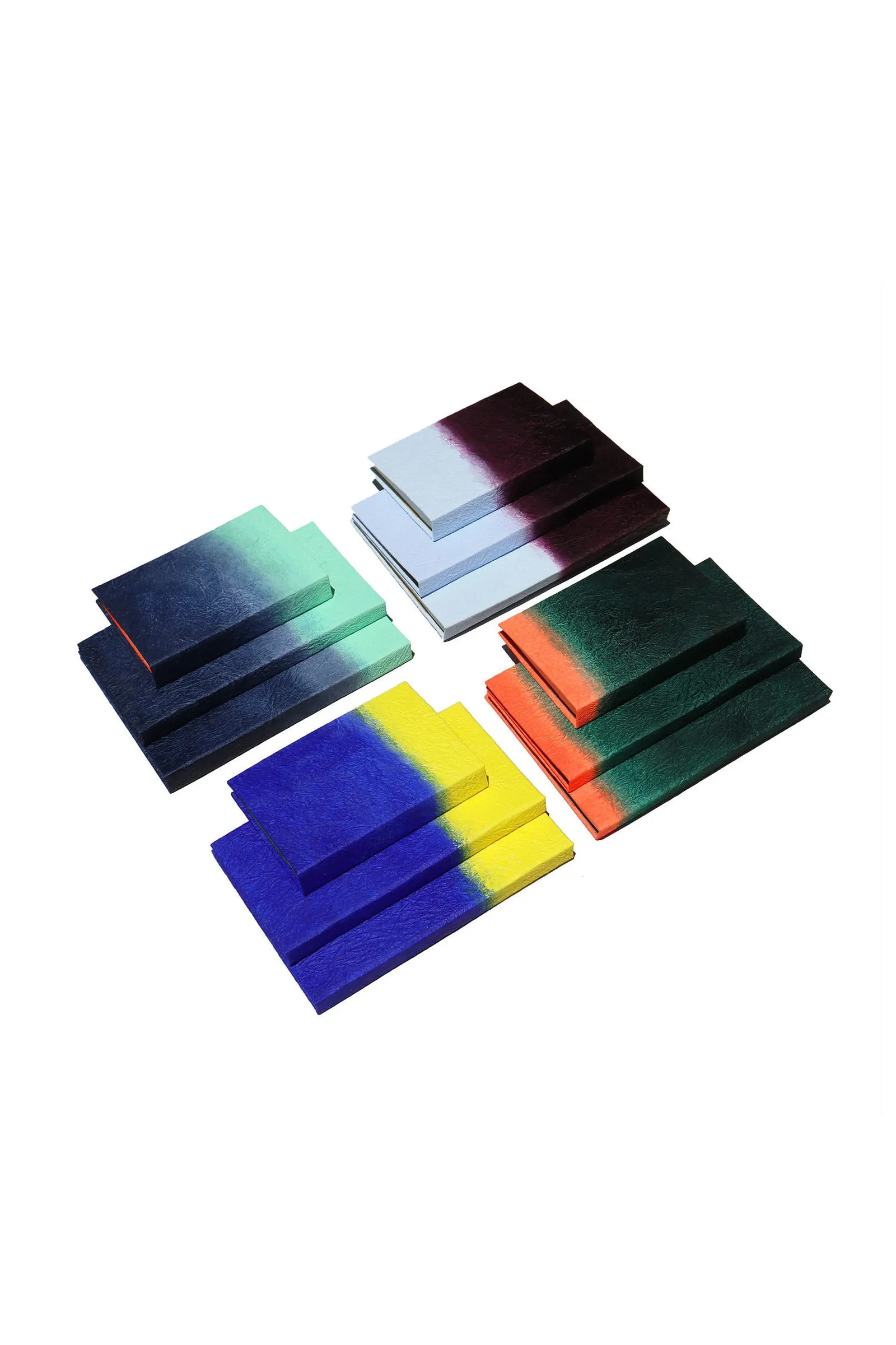 GugimFolio Notebook made from Hanji (Korean Paper) - Navy/Mint