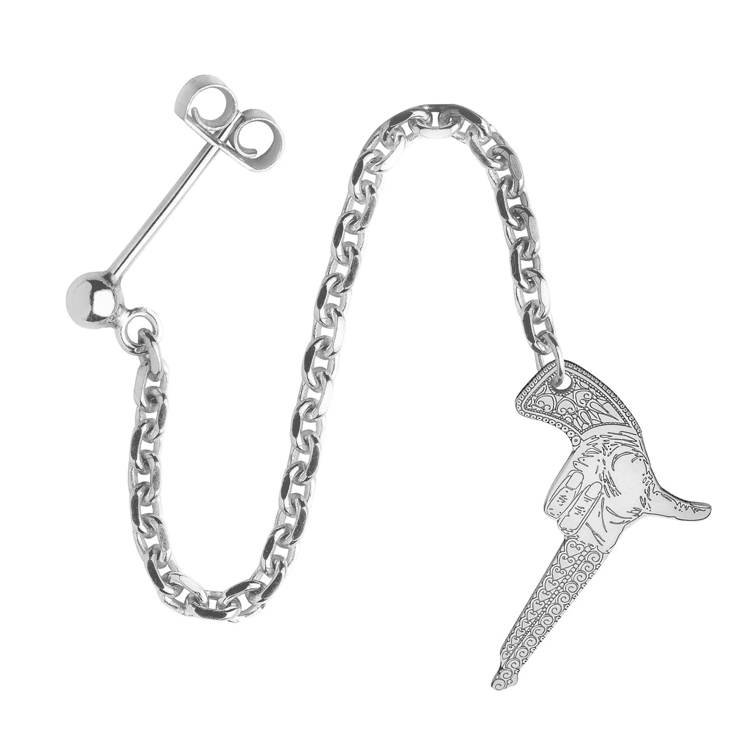 Handgun Single Earring