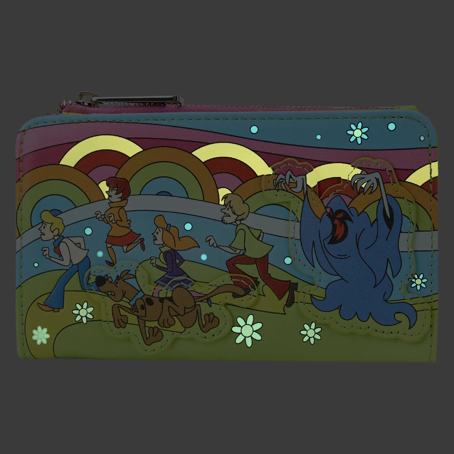 LF Scooby Doo Psychedelic Monster Chase GITD Flap Wallet
