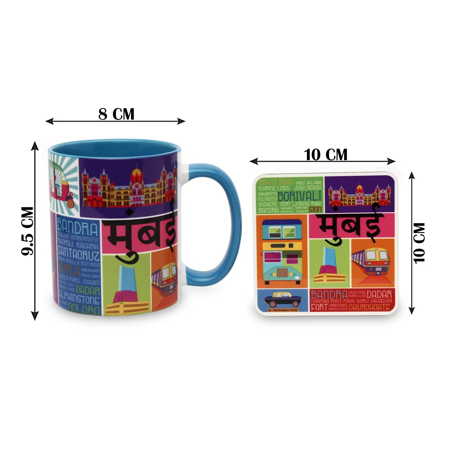 Mumbai Diaries Mug and Coaster Set