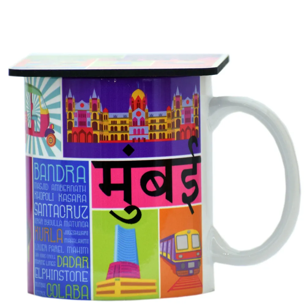 Mumbai Diaries Mug and Coaster Set